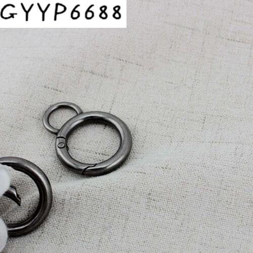 10pcs 50pcs Old silver Inside 20mm 8 Snap Clip Trigger Spring Ring for Making Purse Bag Handbag Handle Connector
