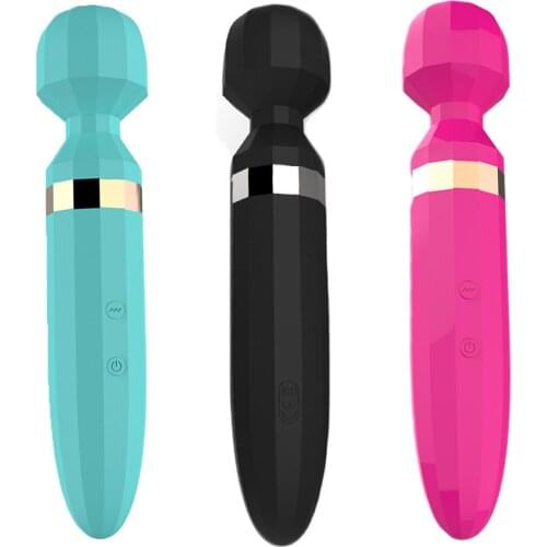 10 Speed AV Wand Massager Vibrators Waterproof Soft Dildo Vibrator G Spot Clitoris Stimulator Adult Sex Toys for Woman