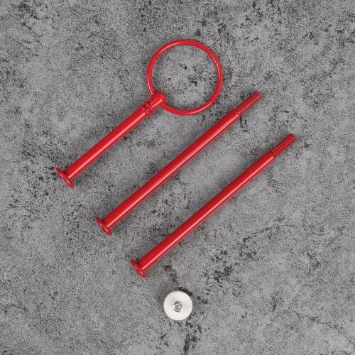 100pcs mix colcor 3 Tier Cake Plate Stand Handle Fitting Wedding Party Cake Stand Handle Rod Cake Centre Fitting 100sets Lot
