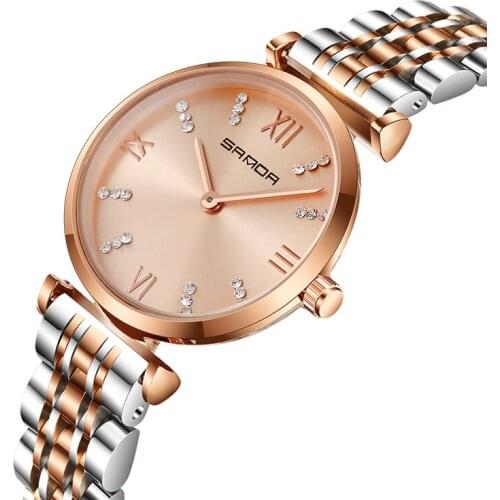 2020 Steel Luxury Crystal Women Watches reloj mujer Rose Gold Quartz Crystal Diamond Ladies Watch female clock relogio feminino