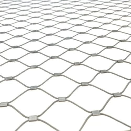 304 Grade Stainless Steel Wire Rope Ferrule Mesh Network