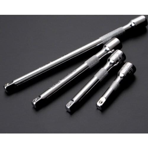 4pcs/set 360 Degree Top Ratchet Wrench Adapter Extension Bar Set Auto Repair Socket Extender 1/4 6.3mm Durable Hand Tools Extend