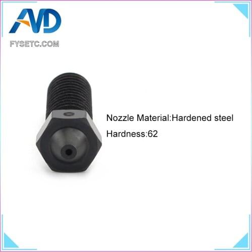 5pcs Volcano Hardened Steel Nozzles For High Temperature 3D Printing PEI PEEK Carbon Fiber Filament For E3D Volcano Hotend