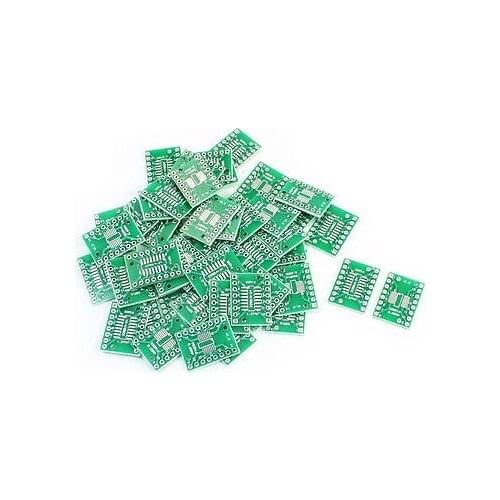 50PCS SMD SOP16 SSOP16 TSSOP16 to DIP16 0.65/1.27mm PCB Adapter Plate