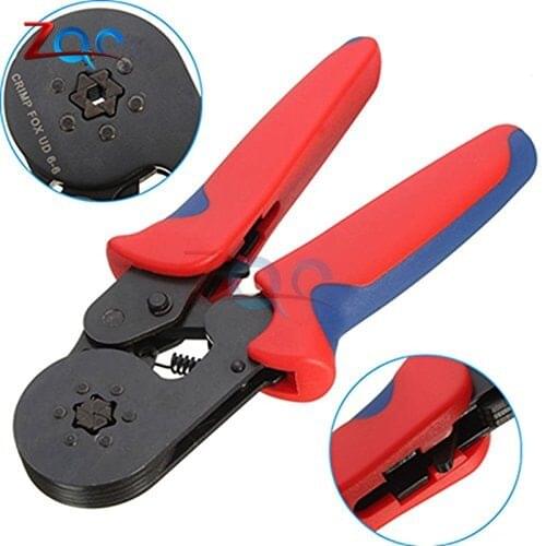 6-6 0.25-6mm 23-10AWG Hexagon Tube Bootlace Terminal Crimping Pliers Crimp Hand Tools electrical tubular mini clamp adjustable