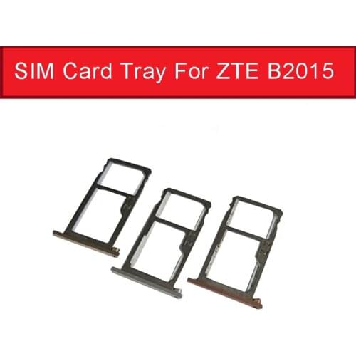 Genuine Sim Card Tray Adapter For ZTE Axon mini / Secret mini B2015 B2016 Micro SD Card Reader Slot Socket Holder Replacement
