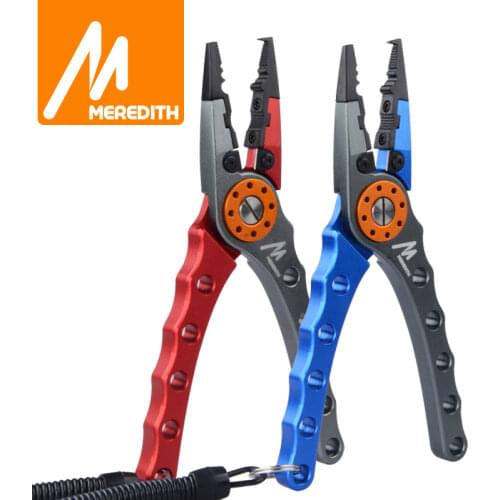 MEREDITH Aluminium Fishing Pliers Fishing Tools Pliers Multifunctional Stainless Steel Scissors Split Ring Hook Removes Tools