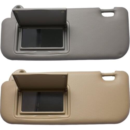 Car Sun Visor Makeup Mirror For Toyota Corolla Levin 2014-2017 Windscreen Sun Visor Auto Accessories Beige Gray