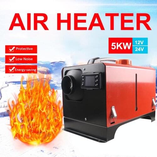 Car Heating Fan 5KW 12V 24V Parking Fuel Air Heater Air Diesel Fuel Heater With Low Noise Compact Warm Air Blower For Cars Truck