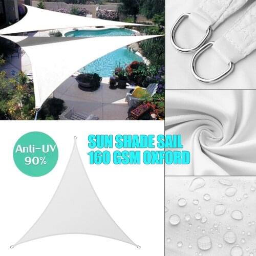 White 300D waterproof awning, triangle, rectangle, square awning shade sail outdoor awning garden terrace swimming pool awning