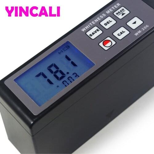 Digital Whiteness Meter Tester WM-206 Leucometer measures the whiteness value of object or powder with flat surface