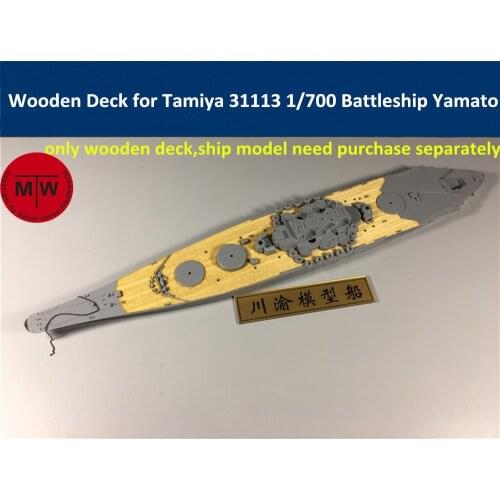 1/700 Scale Wooden Deck for Tamiya 31113 IJN Battleship Yamato Model CY700019