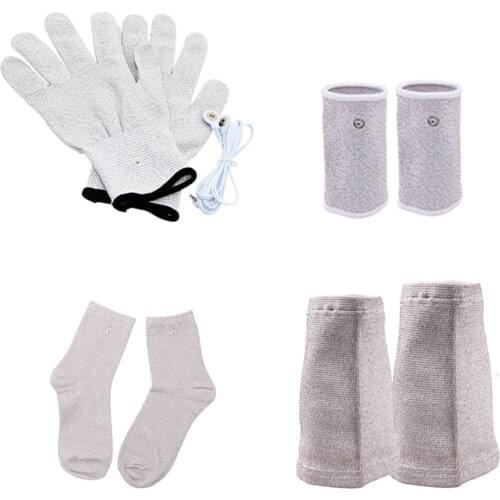 TENS Electrode Gloves Socks Knee Pads Bracers Wire for EMS TENS Unit Digital Therapy Machine Body Massager Muscle Stimulator