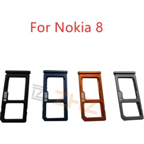 For Nokia 8 Card Tray Holder SIM Card Micro SD Card Slot Adapter Replacement Repair Spare Parts