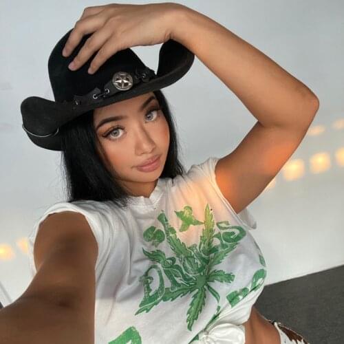 2 colors Rock wind heavy wash copper weed print retro white dark gray round neck short sleeve Tee 21.6