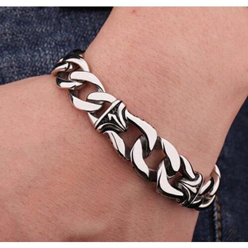 GNAYY Men's Silver Bracelets