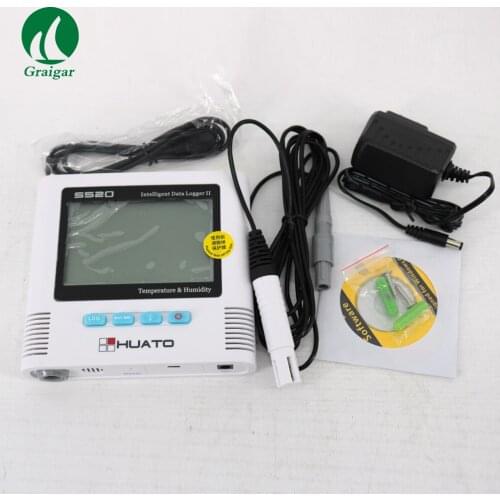 Huato S520-EX Humidity Temperature Data Logger with Printing Real Time Function