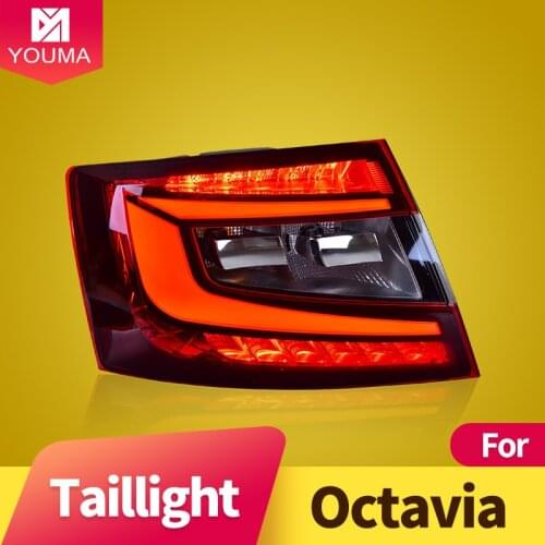 Taillight Assembly for Skoda Octavia LED driving lights halogen turn signal LED brake light