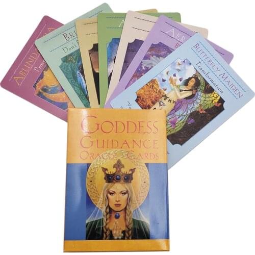Goddess Oracle Cards 44 Cards Fate Divination Tarot Card Deck For Adult Children Family Friend Party Entertainment Board Game