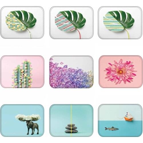 Leaves Kitchen Mat Bedroom Entrance Doormat Pattern Floor Decoration Living Room Carpet Bathroom Door Mat