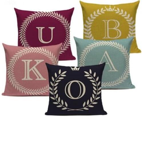 Colorful Nordic Style Letter Kussenhoes Sofa Seat Car Seat Farmhouse Pillows Gift Pillow Case Covers Home Office Furniture Decor