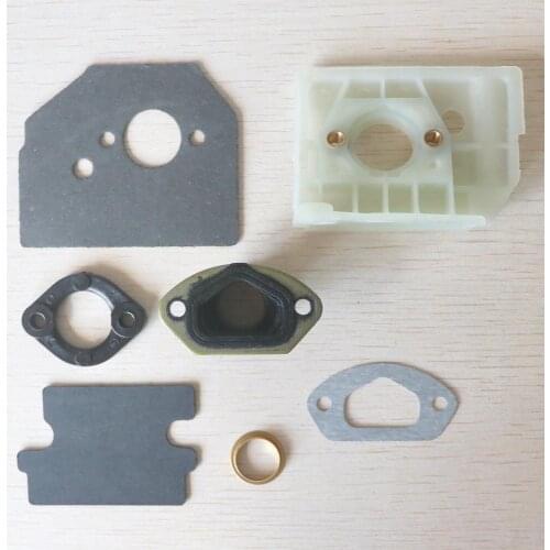 Carburetor bracket & spacer & inner guide& gaskets Fit for Chinese chainsaw 4500 5200 5800
