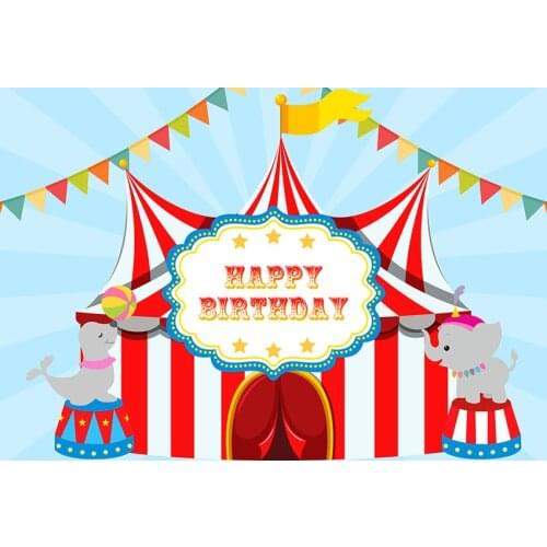 Camp banner backgrounds photography vinyl happy birthday child photo backdrops for photographer studio props fotografia lv-1333