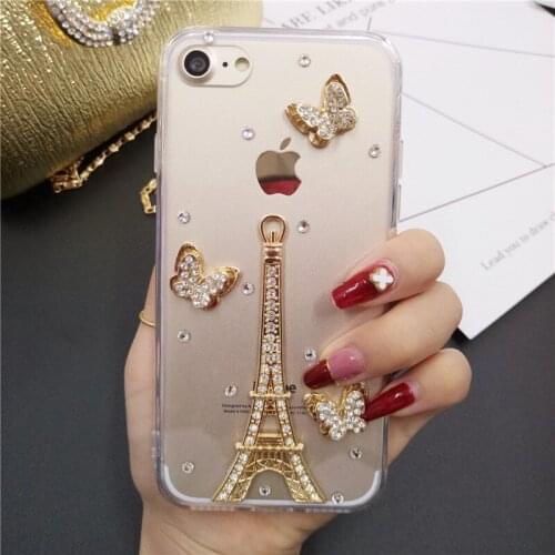 Phone case fashion Bling Crystal Diamonds Rhinestone soft Back Cover For SamsungS6 S7 S8 S9 S10 PLUS S10 Lite Note5 8 9