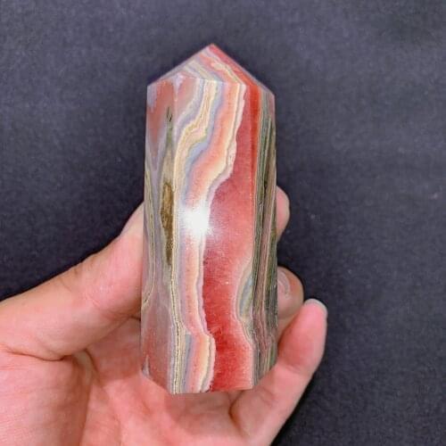 Natural Crystals Quartz Rhodochrosite Tower Energy Point Reiki Stons Room Home Office Aquarium Decoration Accessories Gemstone