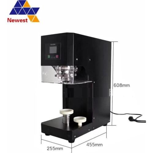 Non-rotating capping machine/commercial milk tea layered milk cap bubble sealing machine/pop can sealing machine fully automatic