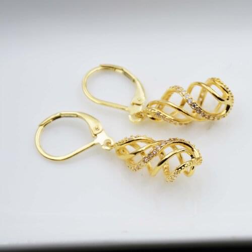 Женские золотые серьги Opalia Curio China At AliExpress