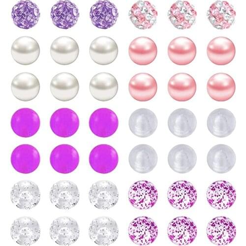 Piercing ball 14g 5mm Replacement Balls for Nipple Rings Tongue Externally Threaded Belly Button Rings Top Ball Body Piercing