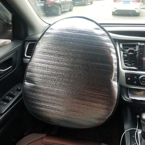 Car Steering Wheel Sunshade Cover Protector Sun Block Reflector Universal 43cm Garden Accessories
