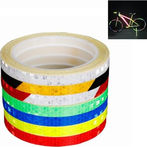 Reflective Tape Fluorescent MTB Bike Bicycle Cycling MTB Reflective Stickers Adhesive Tape Bike Stickers Bicycle Accessories