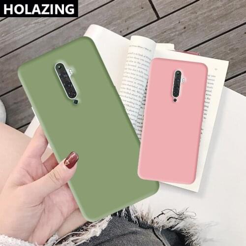 Candy Color Ultra Thin Matte Case For OPPO Reno 2 Z F 10x Zoom Realme XT X2 Pro AX7 A5 A9 2020 F11 Pro Phone Cover
