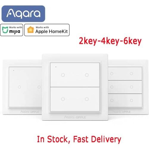 Aqara ZigBee 3.0 Opple Wireless Smart Switch Work With Mijia App Apple HomeKit Wall Switch Hot