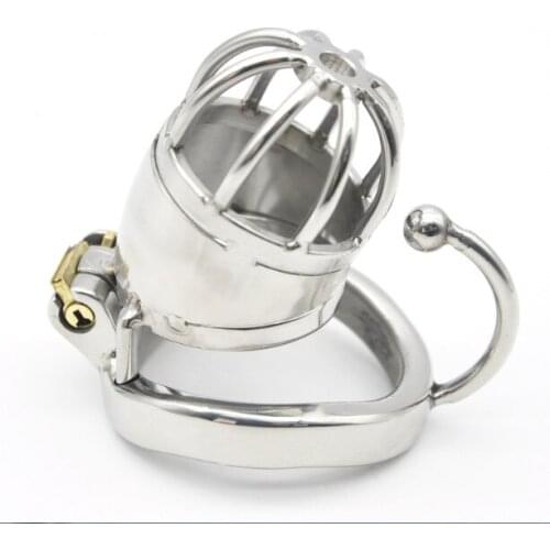 Winterfell,Stainless Steel Chastity, Male Virginity Lock, Cock Cage With Anti-off Ring, Urethral Catheter, Penis Ring, Cock Lock