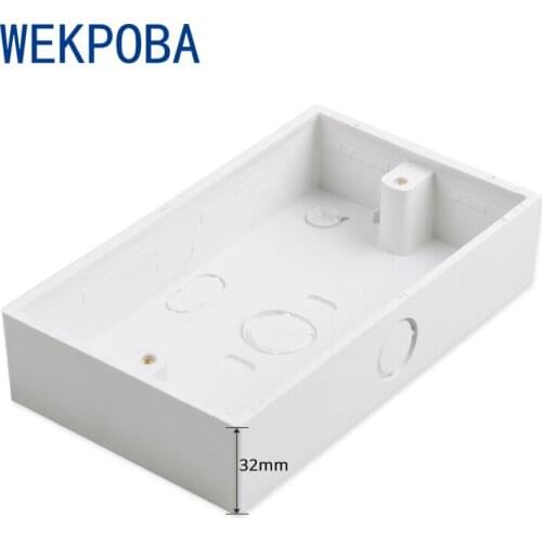 WEKPOBA 146/172/258/344mm External Mounting Box For 86 Type Switch And Socket Apply For Any Position Outside of Wall Surface
