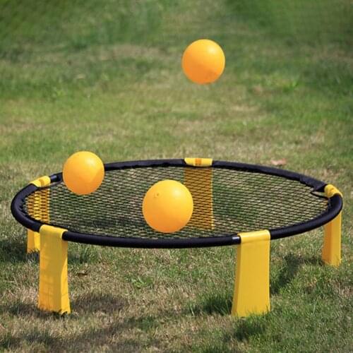 PVC Volleyball Team Game Set Spike Ball Outdoor Sports Games For Family Game For The Backyard Beach Park Mini Volleyball
