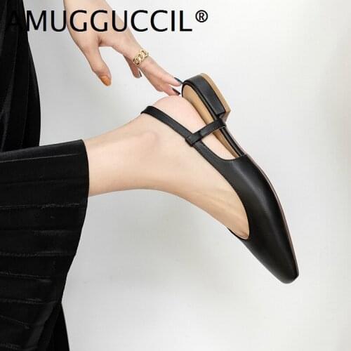 2021 New Real Leather Plus Big Size 33-43 Black Beige Fashion Sexy Heel Female Lady Women Shoes Pumps D1385