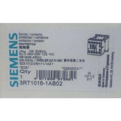 ** 1PC NEW SIEMENS 3RT1016-1AB02 free shipping