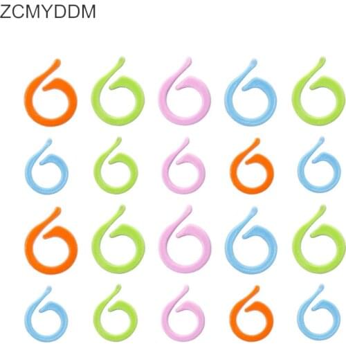 ZCMYDDM 10-60PCS Crochet Locking Plastic Stitch Marker for Crochet Latch Knitting Tools Needle Clip DIY Hook Sewing Tool