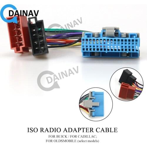 12-141 ISO Radio Adapter for BUICKfor CADILLAC for OLDSMOBILE (select models)Wiring Harness Connector Lead Loom Cable Plug