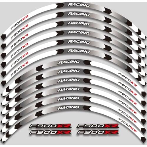 12 X Motorcycle tire waterproof wheel logo sticker rim personality reflective stripe suit for BMW F900XR f 900xr f900 xr