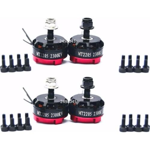 4pcs/lot TendFlying MT2205 2300KV Brushless Motor for FPV Quad Racing Edition QAV Race 2 CW 2 CCW