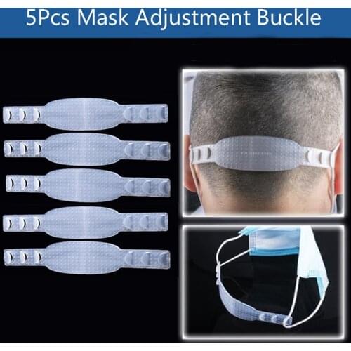 5pcs In Stock Ear Protector Mask Hook Buckle Silicone Bandage Ear Rope Anti-slip Adjustment Mascherine Mascarillas Buckle