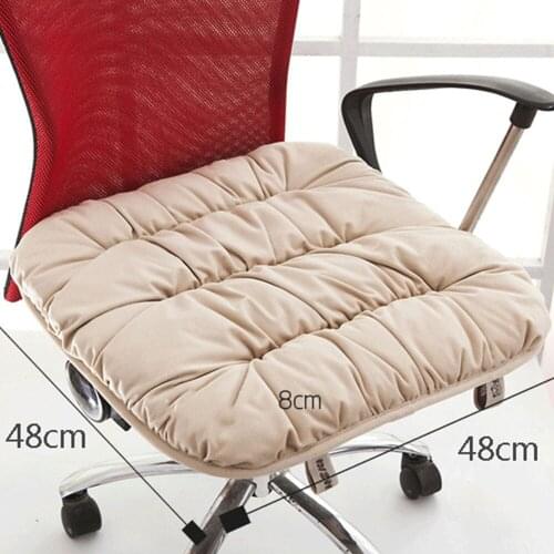 Auto Anti-slip Car Seat Cushion Pad Thick Warm Plush Automobile Seat Cover Cotton Filling Seat Chair Cushion