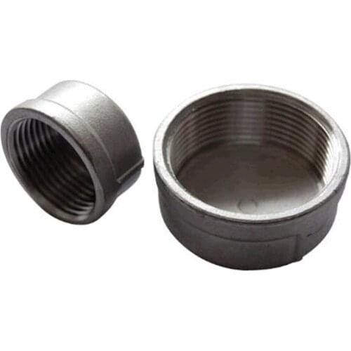 BSPT 1" DN25 Pipe Cap Female Stainless Steel SS304 Threaded Pipe Cover Cap For Pipe