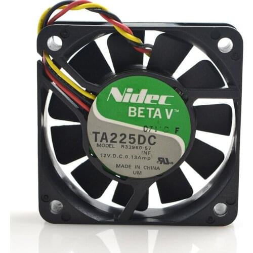 FOR Nidec 6CM 12V 0.13A R33960 dual Ball Server mute chassis Heat dissipation Fan