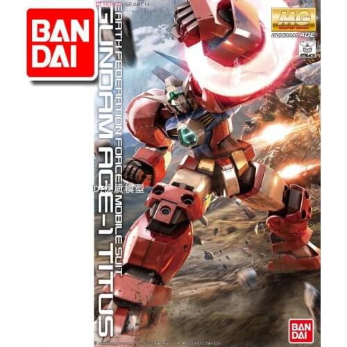 BANDAI GUNDAM AGE MG 1:100 Gundam Titus AGE-1T Gundam model assembled Anime action figure toys Decoration Kids Toy Gift